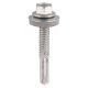Self Drilling Screw Hex Heavy Duty Zinc (100pcs) - 16mm Washer - Metal Construction Heavy Section Screws