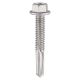 Self Drilling Screws Hex Heavy Duty Zinc (100pcs) - No washer -Metal Construction Heavy Section Screws